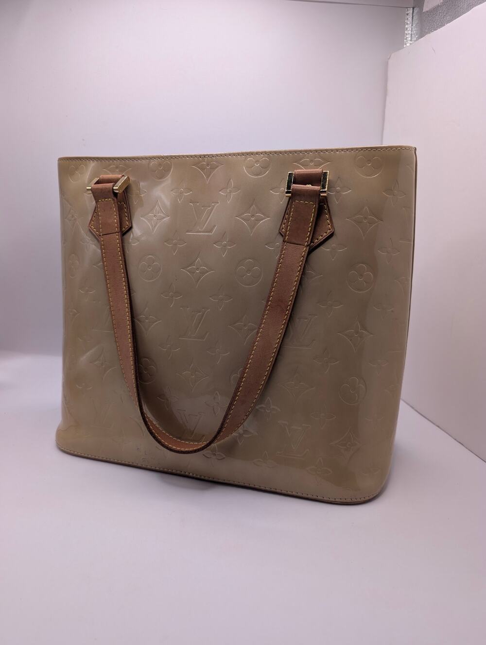 Authentic Louis Vuitton Vernis Noisette Houston Tote Bag with Original Dust Bag